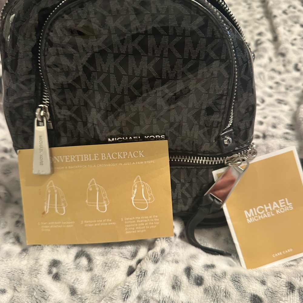 Michael Kors Black Interior Backpack - Picture 6 of 6
